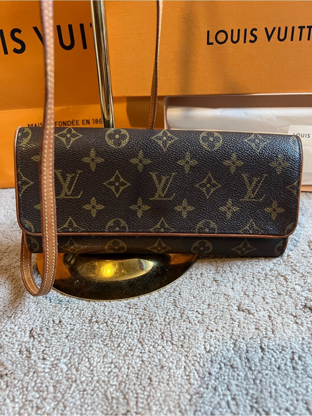 🔥🔥Authentic Louis Vuitton Pochette Twin GM Crossbody Bag full inclusion - Picture 10 of 11